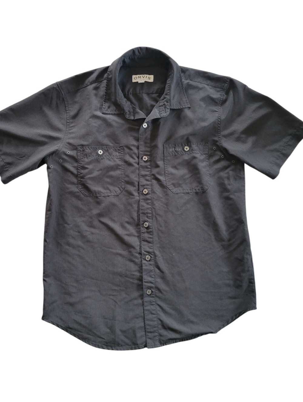 Orvis Men's Charcoal Button Down Shirt